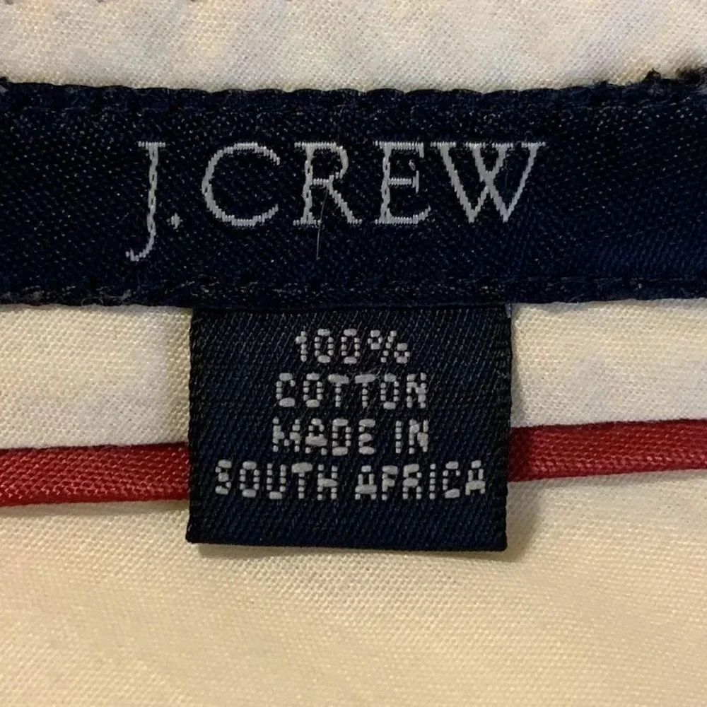 J.‎ Crew Men's Searsucker 100% Cotton Flat Front Slash Pocket Pants Size 34x30